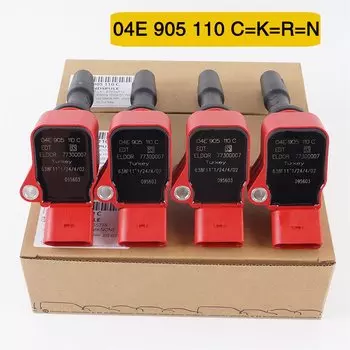 04E 905110 Катушка зажигания C = K применяется A1 Golf 6 MK6 Golf/R32/GTI/Rabbit Jetta/syncro Caddy skoda Высоковольтный пакет 04C 905110 J