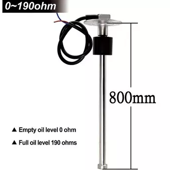 0 ~ 190 Ом 240 ~ 33 Ом 900 мм 800 Датчик уровня топлива Автомобильный указатель уровня воды Датчик нестандартного размера 1500 мм 1200 мм 1100 мм 1000 мм