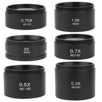 VBNM вспомогательный объектив для микроскопа 0.3X 0.5X 0.7X 0.75X 1X 1.5X 2.0X черный