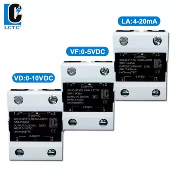 Однофазный твердотельный регулятор напряжения Leichuangtec SSR-1VD/VF/LA10A-120A