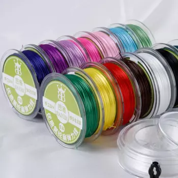 0.8mm/Box 60meters Strong Elastic Crystal Beading Cord for Bracelet Necklace Stretch Thread Cords Line String DIY Jewelry Making