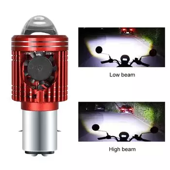 10000LM H4/H6 12V светодиодная лампа для фар мотоцикла, прожекторы для мотоциклов, линзы CSP, белый, желтый, Hi Lo, лампа, аксессуары для скутеров, противотуманные фары