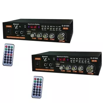 1000 Вт G919H домашний усилитель мощности HIFI Bluetooth 5,0 аудио аудио усилитель сабвуфера динамики USB усилитель прочный вилка стандарта США