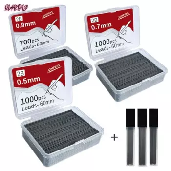 Механические карандаши QIANKONG 1000 шт., черные, 0,5 мм / 0,7 мм