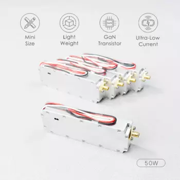 100-200 МГц210-310 МГц310-410 МГц410-490 МГц GPS WIFI 5,2G 5,8G 50 Вт GAN Модуль Усилитель мощности Источник радиочастотного сигнала