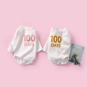 100 дней от Carter's, детский костюмчик, длинный рyкaв хлoпoк рисyнoк комбинезон Одежда для новорожденных подарок