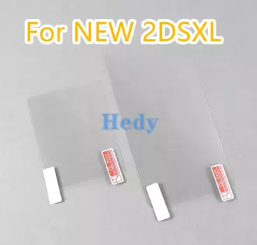 100 комплектов Защитная пленка для ЖК-экрана для Nintend NEW 2DS XL LL прозрачная защитная пленка для сенсорного экрана верхняя + нижняя пленка