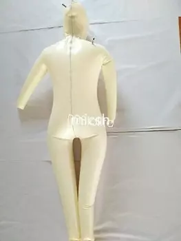 100% латексный резиновый комбинезон, боди, стильный белый надувной костюм, размер XS-XXL
