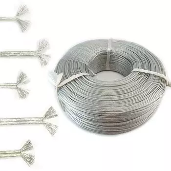 100 м медный Луженый ПВХ DIY Электронный провод прозрачный параллельный 2-жильный кабель питания постоянного тока плоская линия 28/26/24/22/20/18AWG