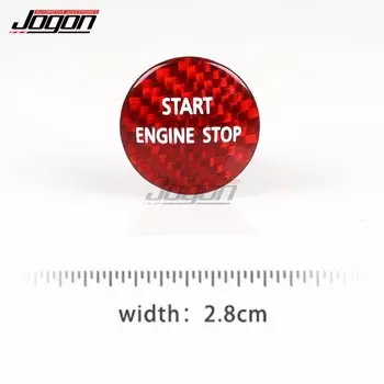 100% настоящая накладка на кнопку запуска двигателя из углеродного волокна для Land Rover Discovery Discovery 4 LR4 Range Rover Sport L320, наклейка