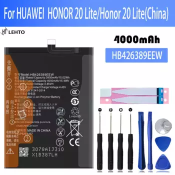 100% Новый оригинальный аккумулятор HB426389EEW для HUAWEI honor 20 Lite Honor 20 Lite аккумулятор + Бесплатные инструменты