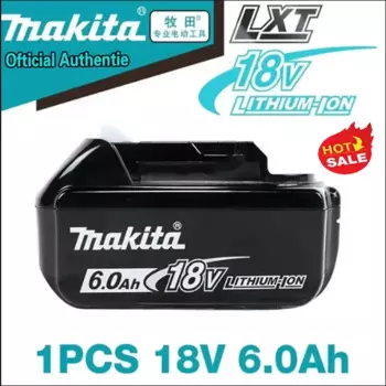 100% Новый оригинальный Makita перезаряжаемый аккумулятор для электроинструмента, сменный светодиодный Литий-ионный аккумулятор, 6,0 Ач 18 в LXT BL1860B BL1860BL18