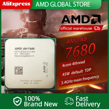 100% новый процессор AMD A8-7680 Max Boost 3,8 ГГц 28 нм, 4-ядерный 4-поточный процессор для экскаватора