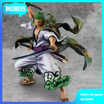 100% оригинал: Аниме One Piece Roronoa Zoro кимоно Warrior 22,5 см фигура аниме модели игрушки Фигурки Куклы подарок