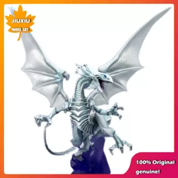 100% оригинал: аниме Yu-Gi-Oh! Фигура аниме из ПВХ с голубыми глазами и белым драконом, 28 см