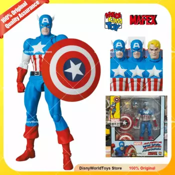 100% оригинальная игрушка Medicom Mafex No.217 Капитан Америка, комикс Ver Mafex217, оригинальная фотофигурка, модель игрушек