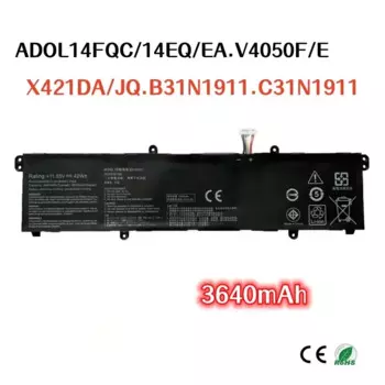 100% Оригинальный аккумулятор 3640 мАч для ноутбука ASUS ADOL14FQC/14EQ/EA V4050F V4050E X421DA X421JQ B31N1911 C31N1911