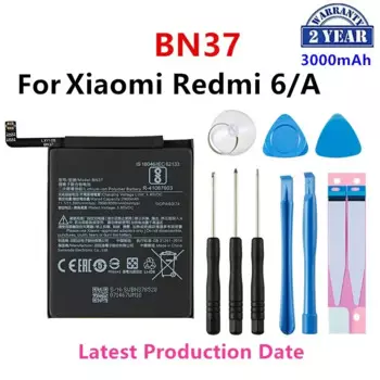 100% Оригинальный аккумулятор BN37 3000 мАч для Xiaomi Redmi 6 Redmi6 Redmi 6A BN37 сменные батареи для телефона + Инструменты
