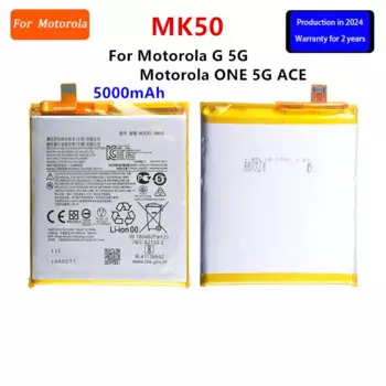100% Оригинальный аккумулятор MK50 5000 мАч для Motorola G 5G/ Motorola ONE 5G ACE, батареи для телефона