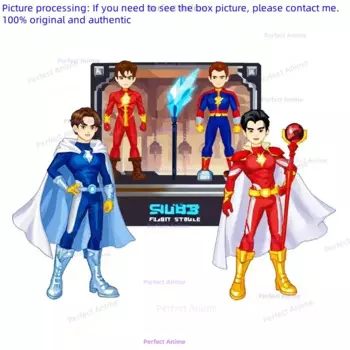 100% оригинальный двойной набор M F Shazam 2, подвижная фигурка для медитации, модель статуи, коллекция украшений, подвижная фигурка, подарочная модель