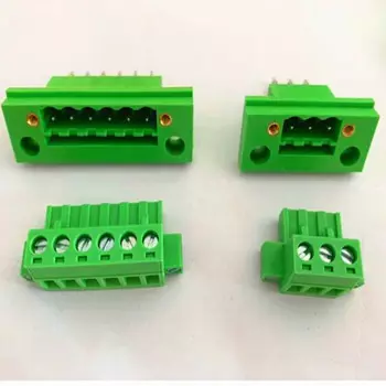 100 пар настенных клемм 2EDGWB-5.08-2P - шаг 24P, разъемы и клеммы 5,08 мм