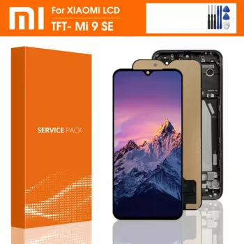 100% протестированный ЖК-экран для Xiaomi MI9SE Mi9 Se, сенсорный экран с дигитайзером и рамкой для замены дисплея MI 9Se в сборе