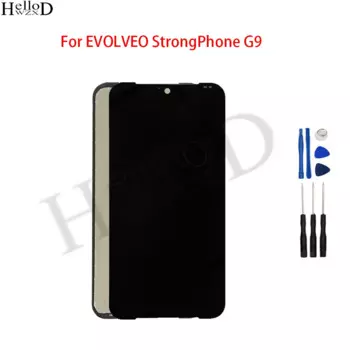 100% протестированный ЖК-дисплей для EVOLVEO StrongPhone G9, ЖК-дисплей, сенсорный экран, цифровой преобразователь, замена в сборе