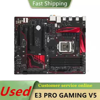 100% рабочий E3 PRO GAMING V5 материнская плата LGA 1151 DDR4 C232 SATA3 USB3.0 материнская плата