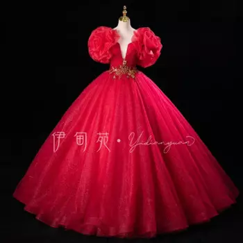 100% реальная Роскошная принцесса Бисероплетение Строка женское средневековое длинное платье