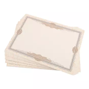 NUOLUX Бежевые сертификаты из бумаги 100 листов