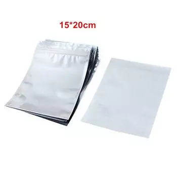 100 шт. 15*20 см антистатические Алюминий сумка для хранения-закрывающейся молнией Анти-статический мешок для электронных аксессуаров посылка Сумки