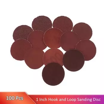 100 шт. 1 дюйм/25 мм шлифовальные диски 60-2000 зернистость круглая наждачная бумага крючок и петля для опорной пластины дрель шлифовальная машина вращающиеся инструменты