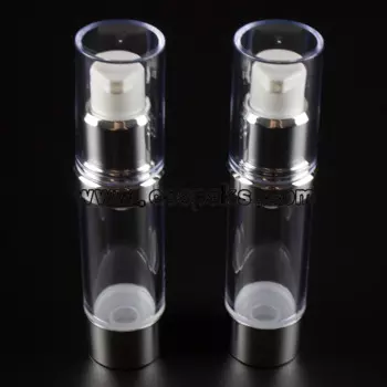 100 шт., 20 мл пластиковые бутылки для косметологии, 20 мл безвоздушные пластиковые бутылки для продажи, 20 мл прозрачная бутылка с распылителем