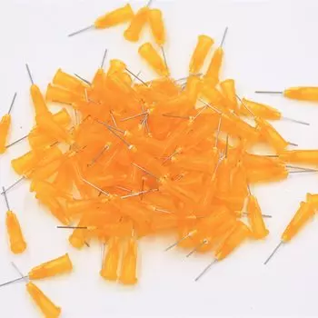 100 шт. 25 г прецизионные Пассивированные S.S. Дозирующий наконечник с полипропиленовым безопасным концентратором, фотообойма длиной трубки 0,5 дюйма