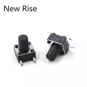 100 шт. Тактовые мини-переключатели New Rise 6x6x8 мм