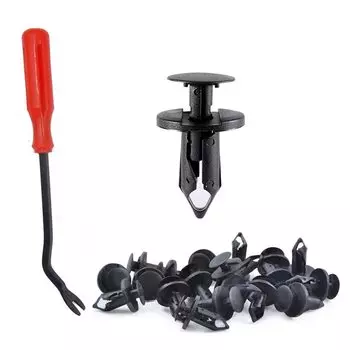 100 шт. 8 мм нейлоновые застежки для бампера, заклепки, заклепки, расширительные винты, пластиковые заклепки, автомобильные зажимы для GM Frod 21030249 N 807389 С