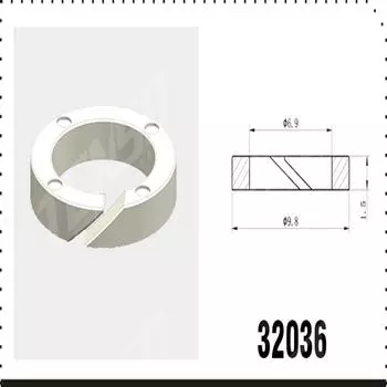 100 шт. 9,8x6,9x1,5 мм GDI комплекты топливных форсунок, кольцевая шайба для открытой двери PA66, левое косое открытие
