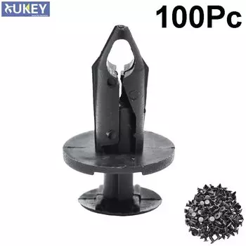 100 шт авто бампер крепеж 8 мм отверстие заклепки фиксатор нажимной штифт двери автомобиля отделка панели зажим крепеж для Audi Buick Chrysler Honda