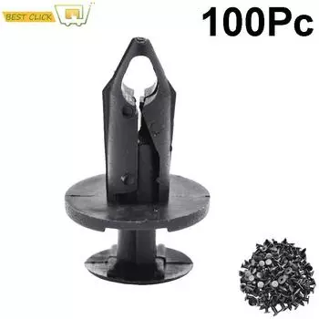 100 шт., авто крепеж для бампера, 8 мм, отверстие, заклепка, фиксатор, штифт, обшивка двери автомобиля, зажим для панели, крепеж для Audi Buick Chrysler Honda