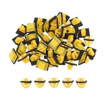 100 шт. автомобильный пластиковый крепеж для двери пластина колесо зажим для бровей для Kia Seahorse Hyundai Elantra Cerato Sportage Tucson Yellow