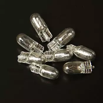 100 шт., белый T10 W5W 501 194, прозрачная сигнальная лампа, стекло 12 В, 5 Вт, W2,1x9,5d, автомобильная лампа с одной нитью накаливания, автосвет