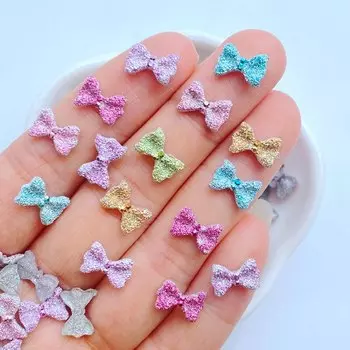 100 шт. блестящие мини банты из канифоли TSXJY