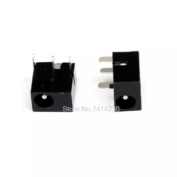 100 шт. DC-006 3-контактный черный разъем питания постоянного тока DC006 3,5*1,3 мм 1,3 розетка Круглая игла