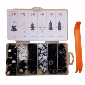 100 шт. для Tesla Model 3 Model Y, дверная панель, внутренний зажим для панели, бампер, центральное управление, зажим для крыла, лоб, ремонтные аксессуары