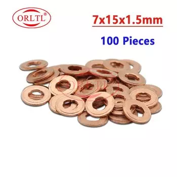 100 шт. F00VC17502 F00VC17503 F00VC17504 F00VC17505 F00VC17506 медные шайбы прокладки 9001-850C для BOSCH для инжектора Delphi