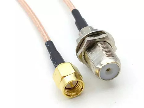100 шт. F Female Jack Nut Bulkhead to SMA Male RF Coax RG316 WiFi Cable ZHTCRJ