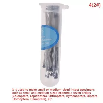 Иглы для образцов насекомых ZLinKJ, нержавеющая сталь, 100 шт.