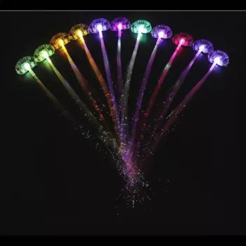 100 шт., Led, вечерние, с бабочками, цвета, белые, светящиеся, заколки для волос, украшения для свадьбы, подарки для фестиваля, светящаяся коса для волос, повязка на голову