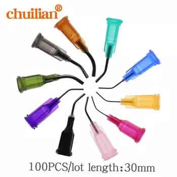 100 шт./лот 14-27 г 10 моделей имеются в наличии стальные дозирующие иглы для дозирования конической головки дозатора жидкости клея иглы для контроллера дозатора