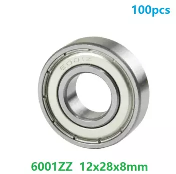 100 шт./лот 6001ZZ 6001Z 6001 ZZ Z 12x28x8 мм двухэкранированный шарикоподшипник с глубоким желобом, миниатюрный вал 12*28*8 мм